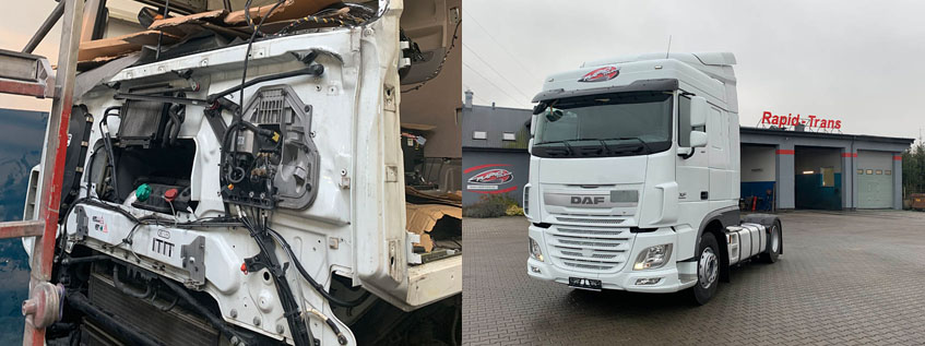 Repair of the DAF XF106 tractor unit