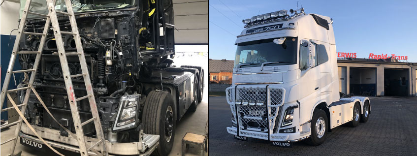Restoration of a Volvo FH 13 truck